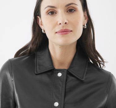 Real Leather Evie Worker | Black