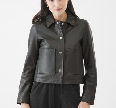 Real Leather Evie Worker | Dark Smokey Olive