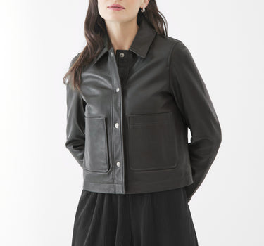 Real Leather Evie Worker | Dark Smokey Olive