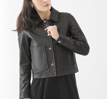 Real Leather Evie Worker | Dark Smokey Olive