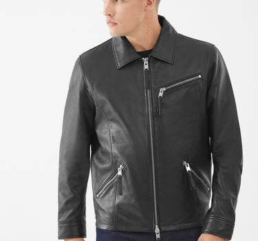 Real Leather Joseph Jacket | Black