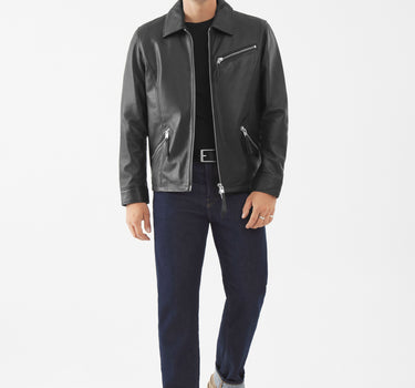 Real Leather Joseph Jacket | Black