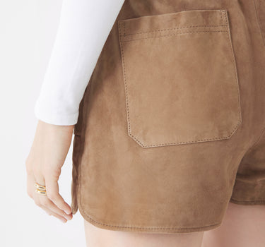 Real Suede Tracie Pull On Shorts | Coco Mocha