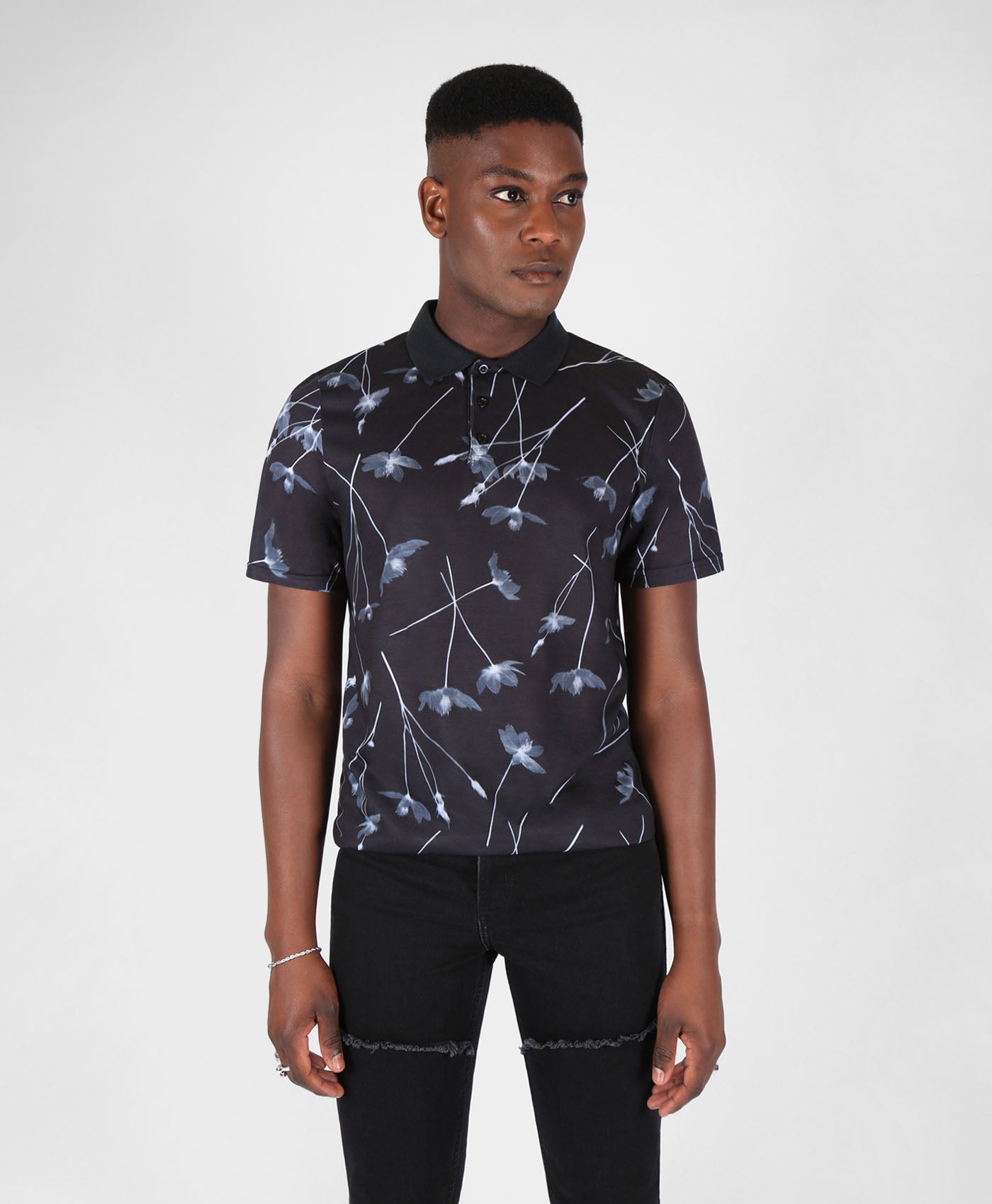 Wander Flower All Over Print Polo Shirt