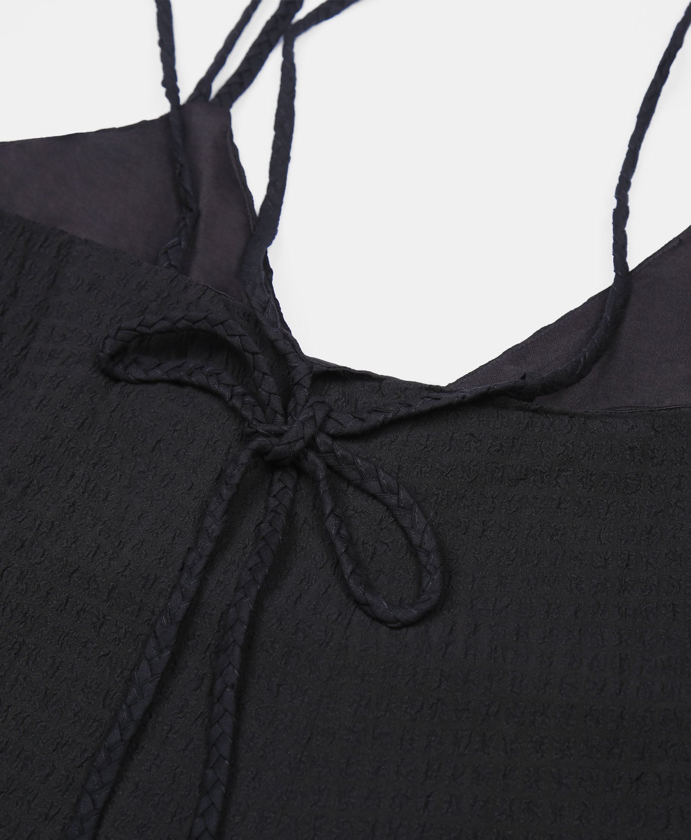 Strapy Babydoll Mini Dress Black