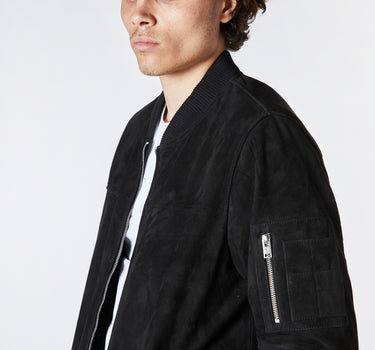 Real Suede MA1 Bomber Jacket