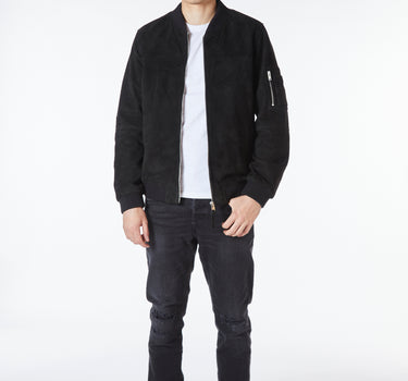 Real Suede MA1 Bomber Jacket