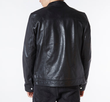 Real Leather Racer Jacket