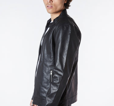 Real Leather Racer Jacket