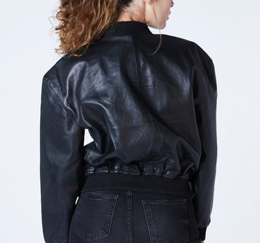 Real Leather Minimal Bomber