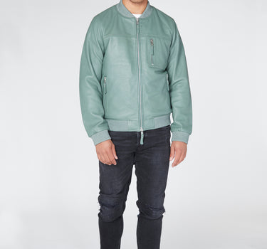 Real Leather Tommy Bomber Jacket