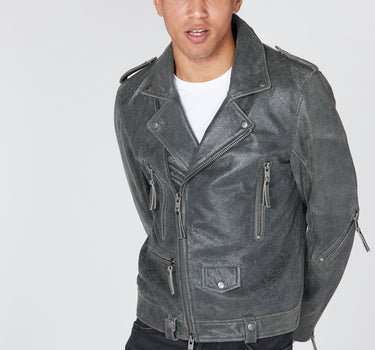 Real Leather Leon Biker Jacket