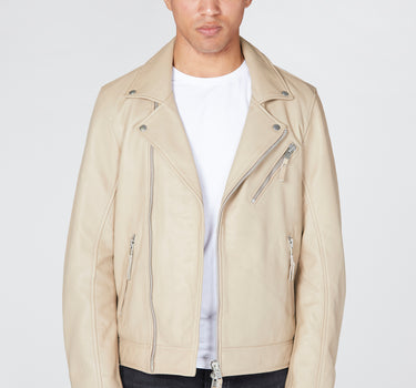 Real Leather Classic Biker Jacket