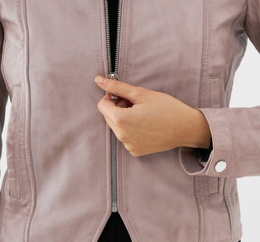 Real Leather Racer Jacket