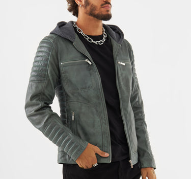 Real leather Nathan Racer Jacket