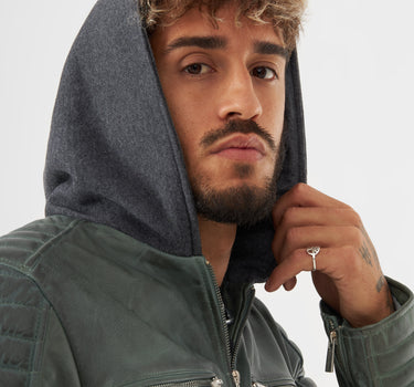 Real leather Nathan Racer Jacket