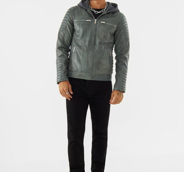 Real leather Nathan Racer Jacket