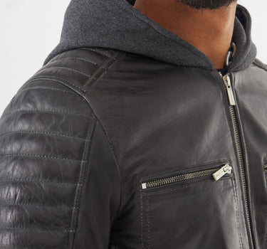 Real leather Nathan Racer Jacket