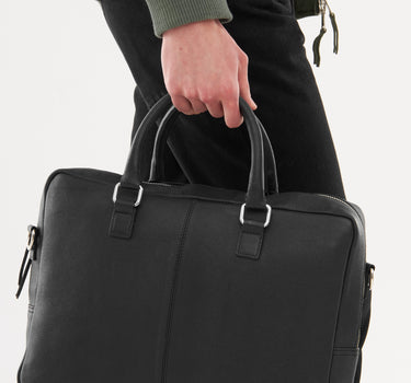 Real Leather Bruno Crossbody Satchel