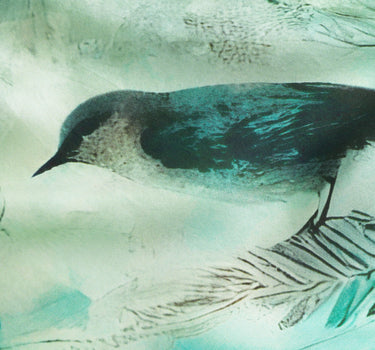 Birds Silk Printed Scarf