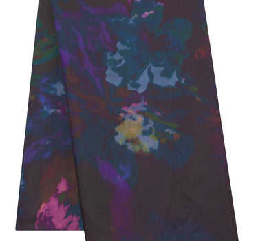 Faded Flowers Silk Printed Scarf