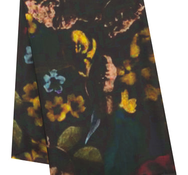 Bouquet Silk Printed Scarf