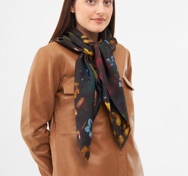 Bouquet Silk Printed Scarf