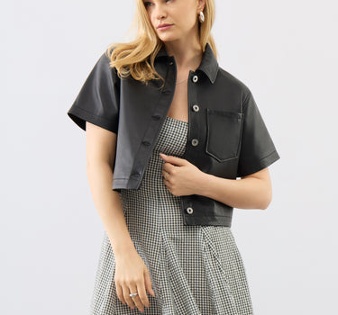 Agatha Leather Shirt