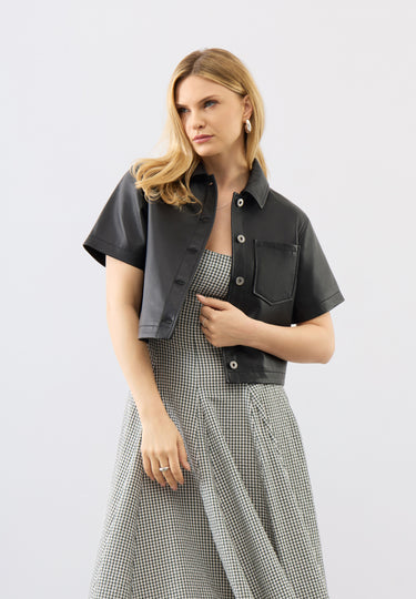 Agatha Leather Shirt