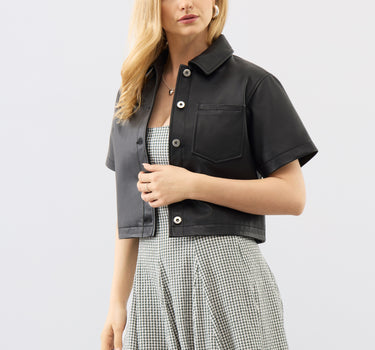 Agatha Leather Shirt