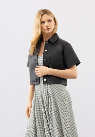 Agatha Leather Shirt