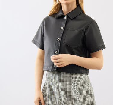 Agatha Leather Shirt