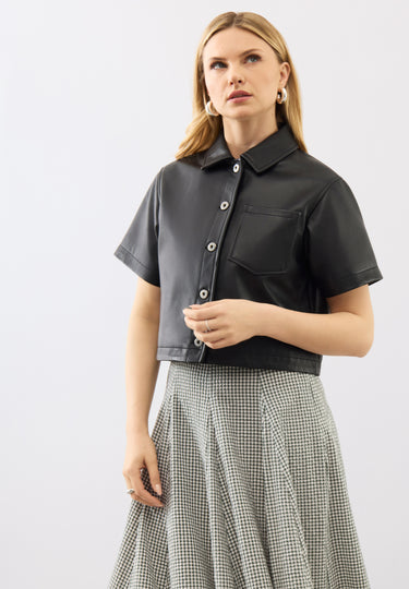 Agatha Leather Shirt