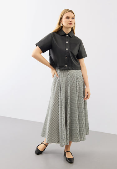 Agatha Leather Shirt