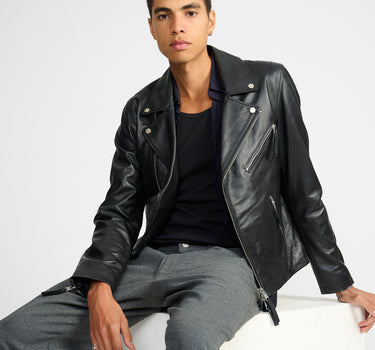 Arlo Leather Biker Jacket