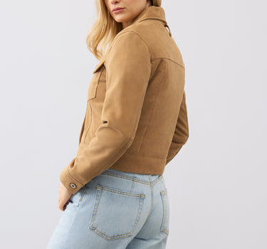 Ayla Suede Trucker Jacket