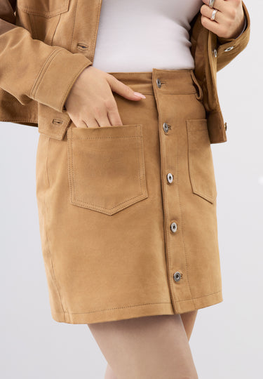 Ayla Suede Mini Skirt