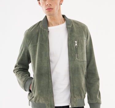 Real Suede Tommy Bomber Jacket