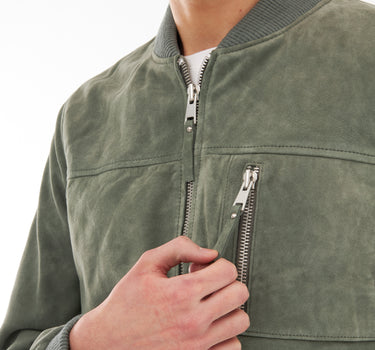 Real Suede Tommy Bomber Jacket