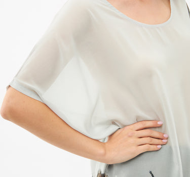 Bramble Blue Drape Dress