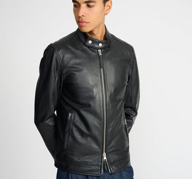 Classic Leather Racer Jacket
