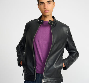 Classic Leather Racer Jacket