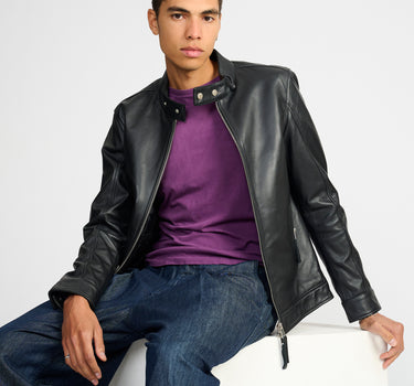 Classic Leather Racer Jacket
