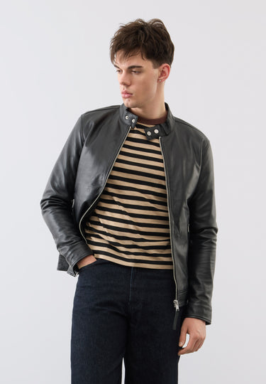 Classic Leather Racer Jacket