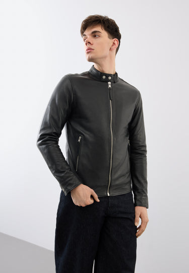 Classic Leather Racer Jacket