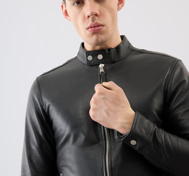 Classic Leather Racer Jacket