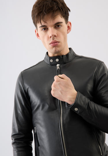Classic Leather Racer Jacket