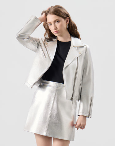 Real Leather Cora Biker Jacket