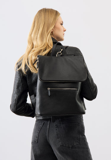 bolongaro trevor leather backpack Phoebe Backpack by Bolongaro Trevor Pack it up Grab handle Padded and adjustable straps Zip fastening External zip pocket Metal logo Bolongaro Trevor Double Zip Grain