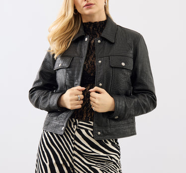 Dakota Leather Trucker Jacket